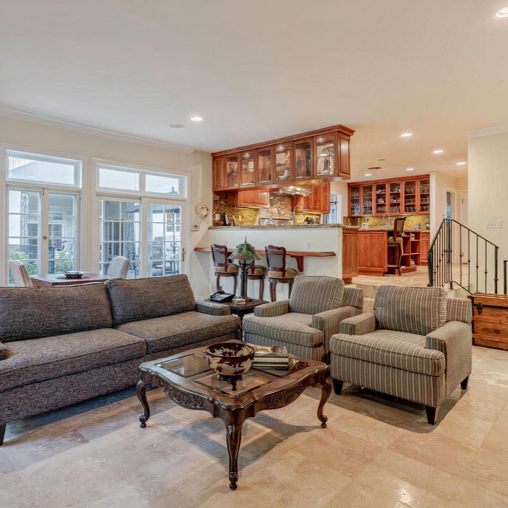 Family Room in Blake Griffin's Brentwood Home