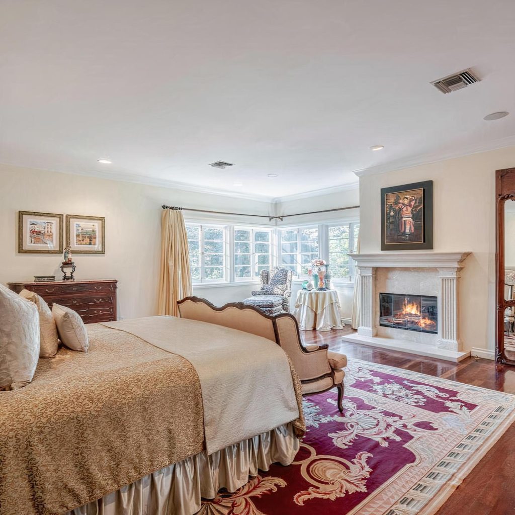 Bedroom in Blake Griffin's Brentwood Home