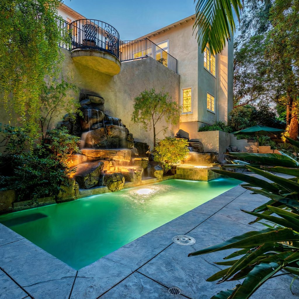 Pool of Blake Griffin's Brentwood Home