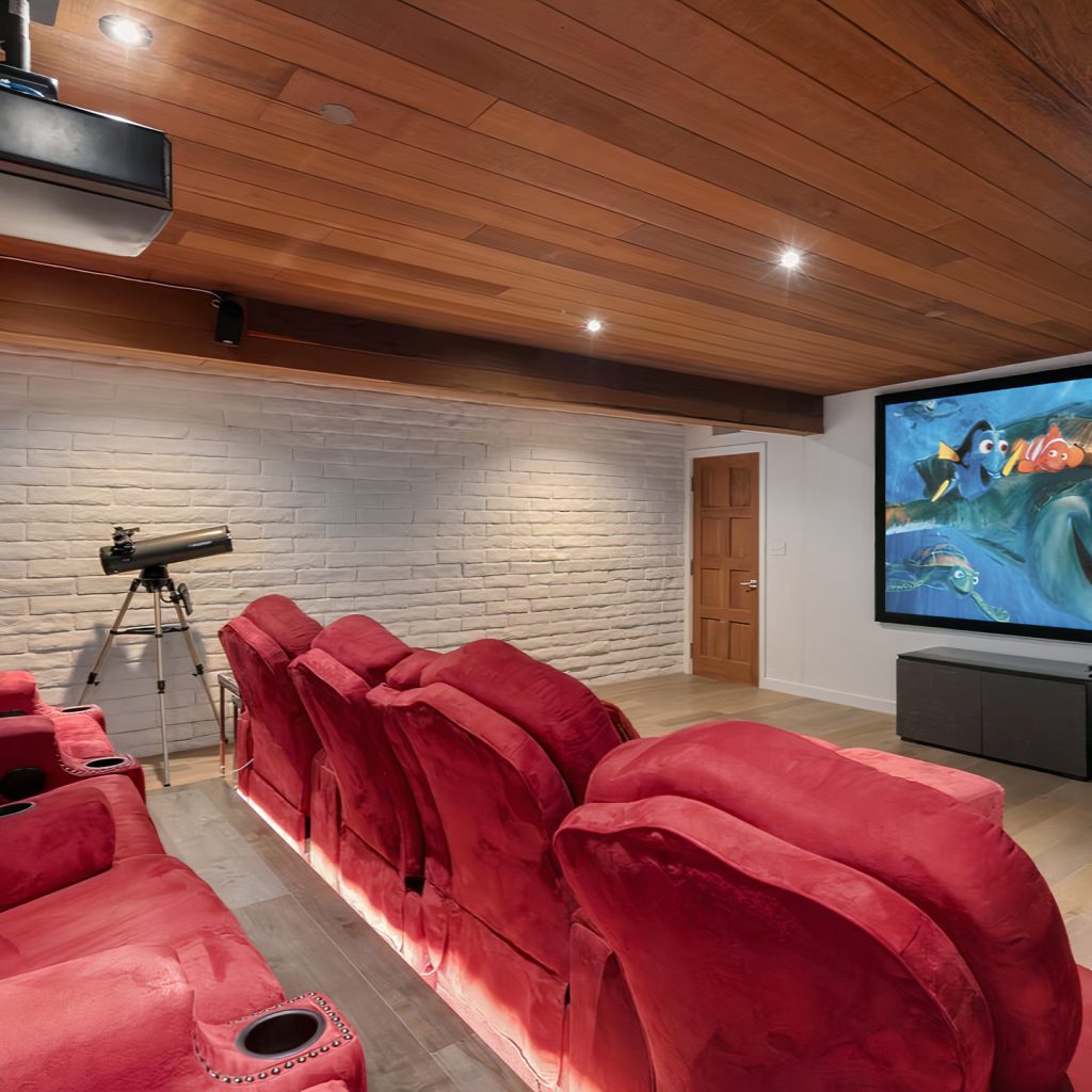 Home Theater in Candace Parker's Tarzana Home