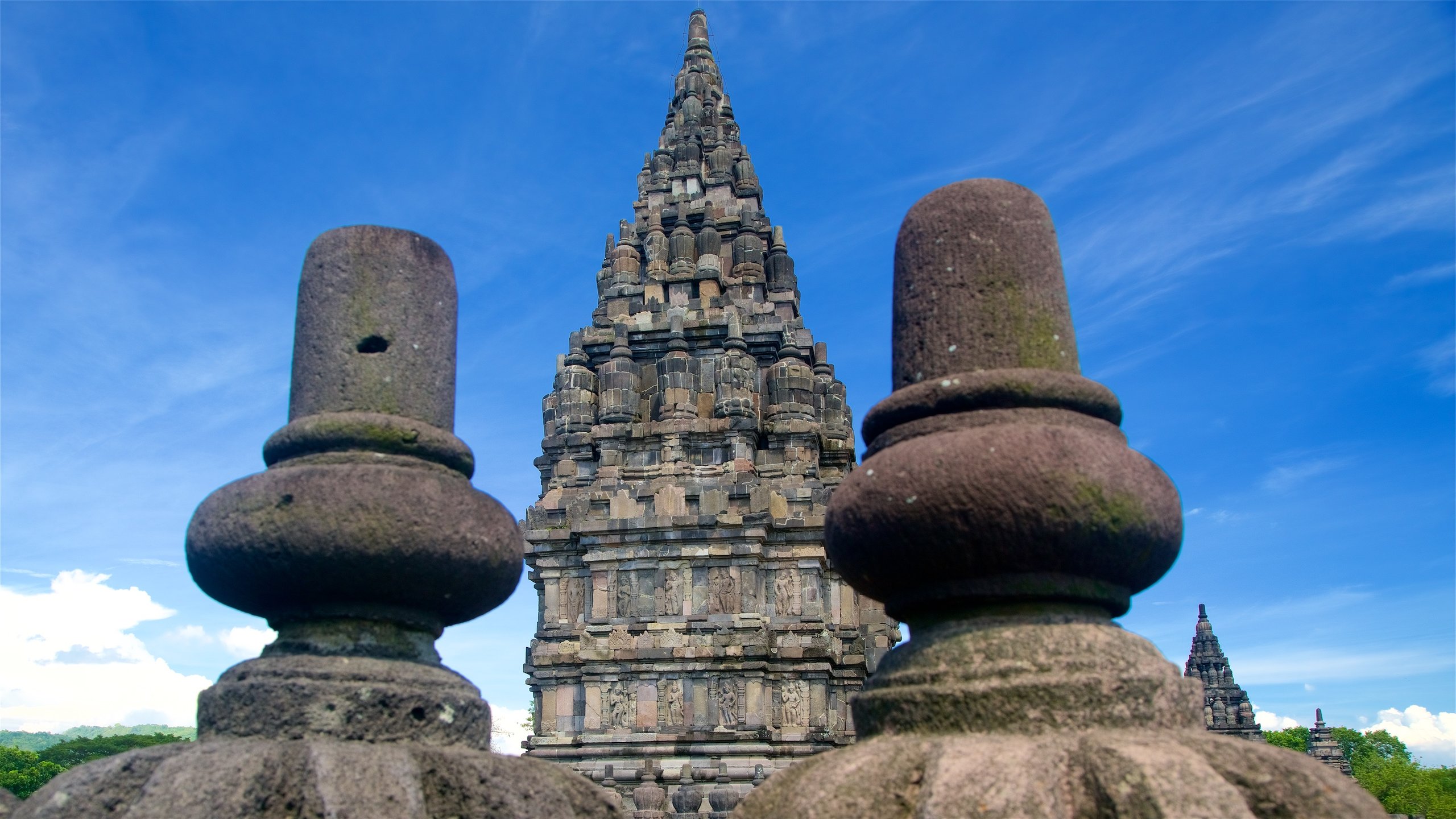 Đền Prambanan cho thấy di sản và kiến trúc di sản