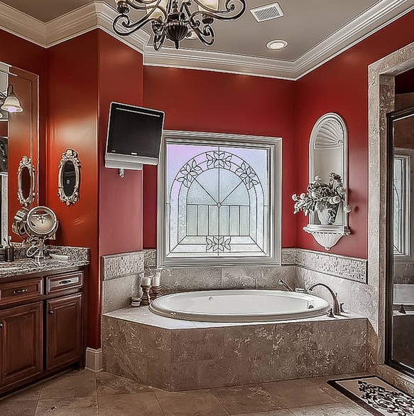 Bathroom in Shaquille O'Neal’s McDonough Home