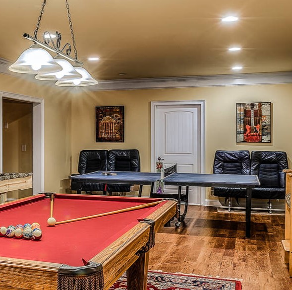 Gameroom in Shaquille O'Neal’s McDonough Home