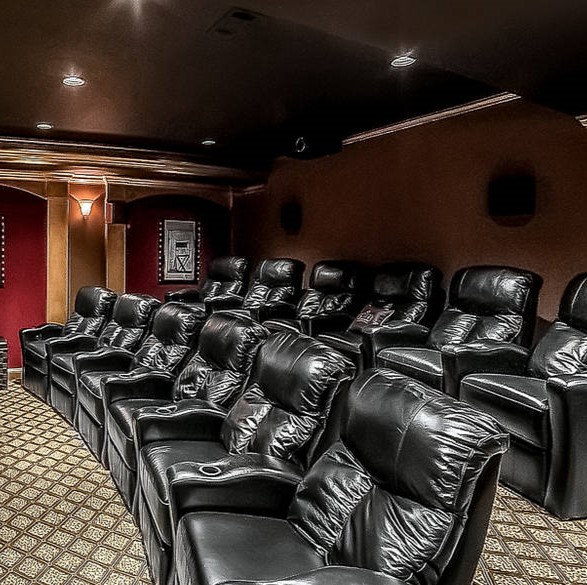 Home Theater in Shaquille O'Neal’s McDonough Home