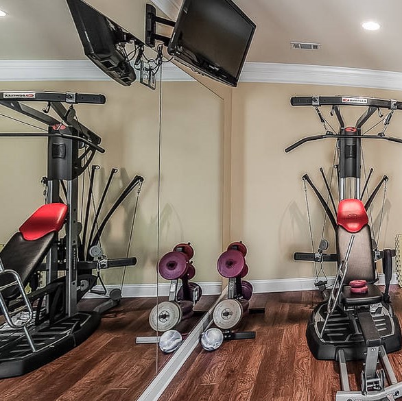 Gym in Shaquille O'Neal’s McDonough Home