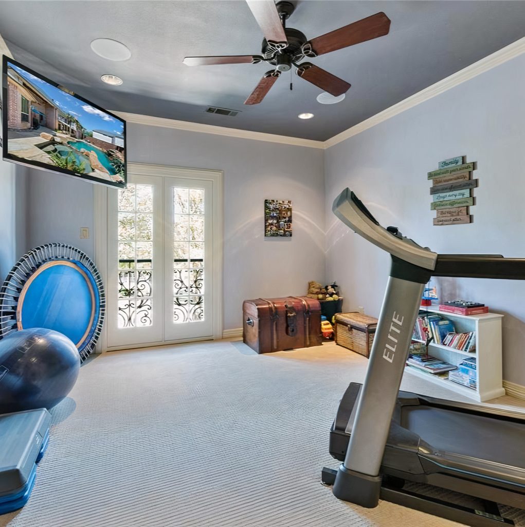 Fitness Room in Shaquille O'Neal's Texas Home