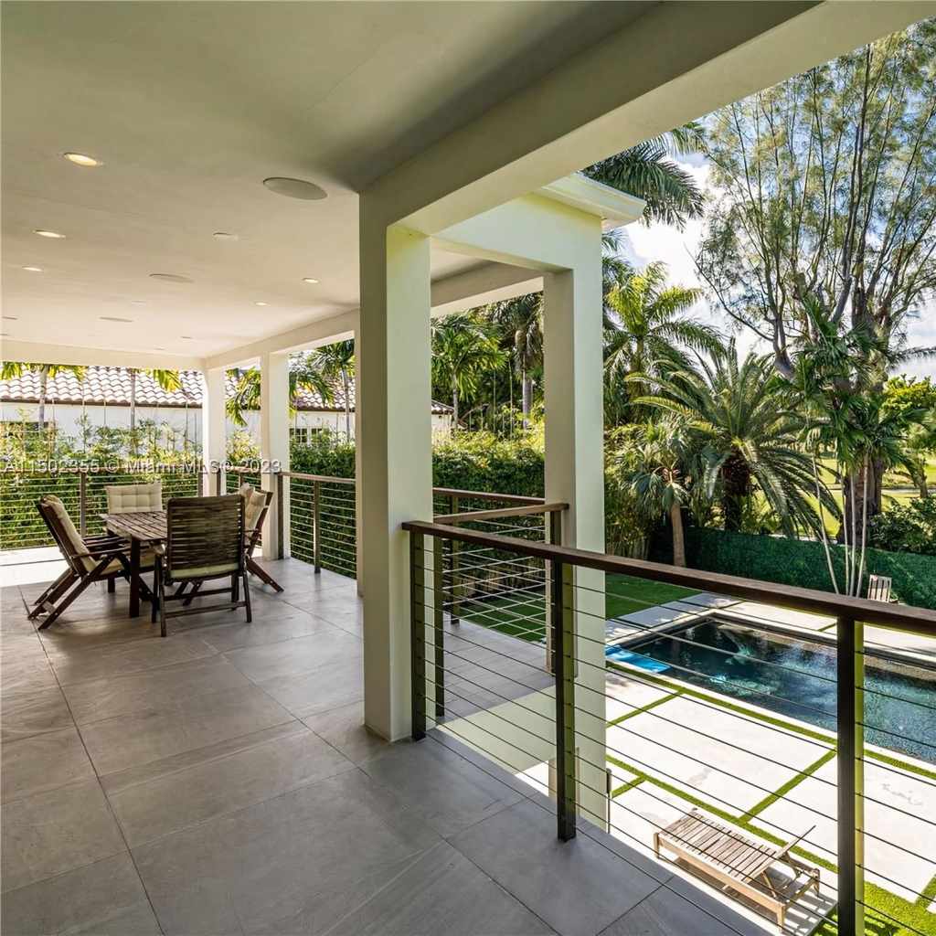 Balcony of Jeremy Shockey's Miami Home