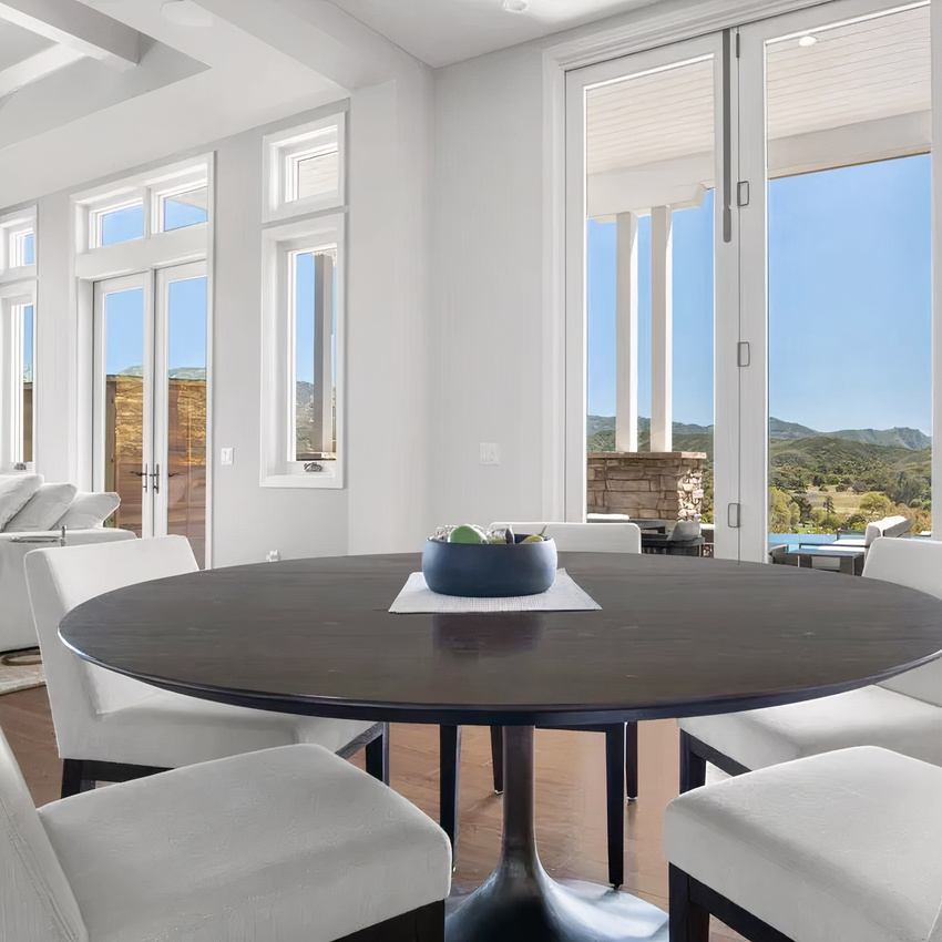 Dining room of Spencer Dinwiddie’s Calabasas Home