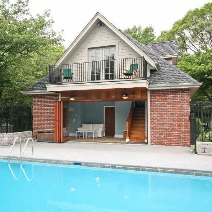 Pool Area at Giannis Antetokounmpo's Wisconsin Home