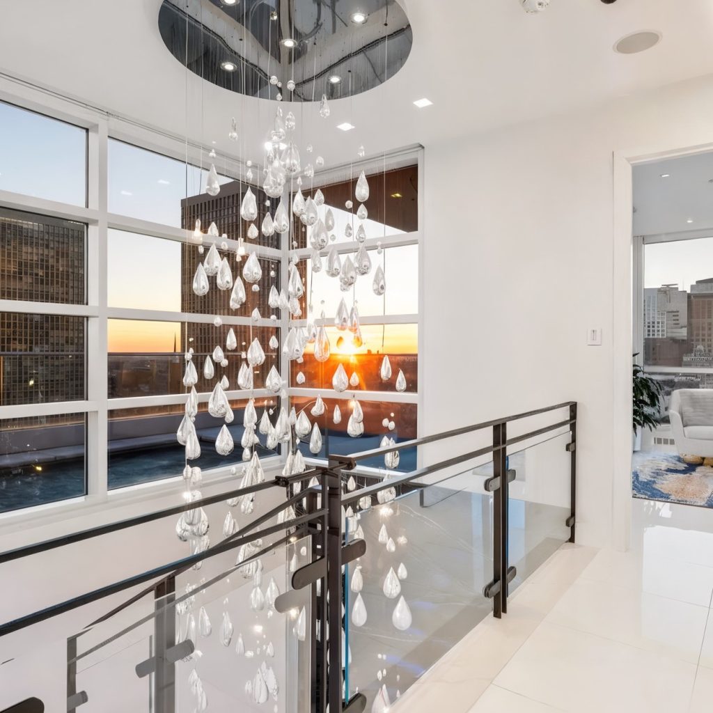 Upper Hallway in Joel Embiid’s Pennsylvania Penthouse