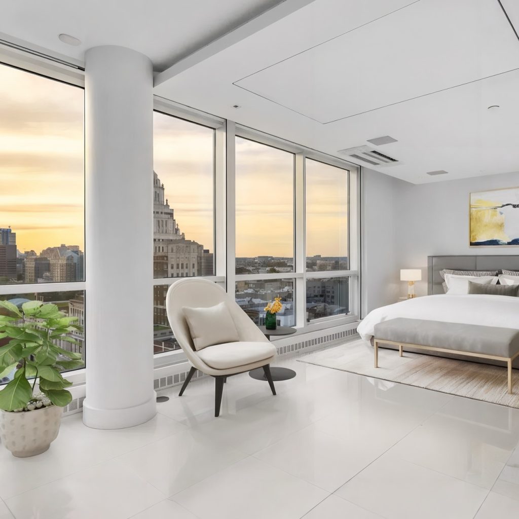 Bedroom in Joel Embiid’s Pennsylvania Penthouse