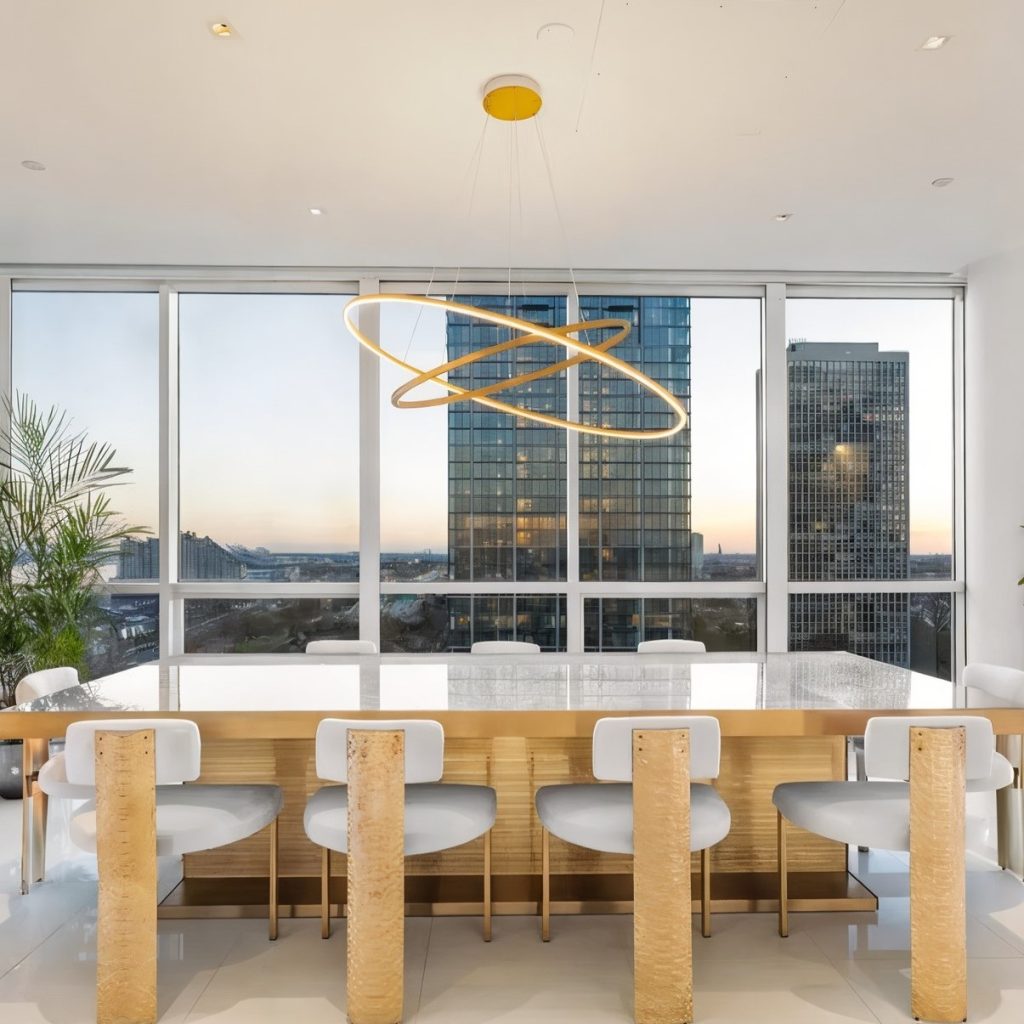 Dining Area in Joel Embiid’s Pennsylvania Penthouse