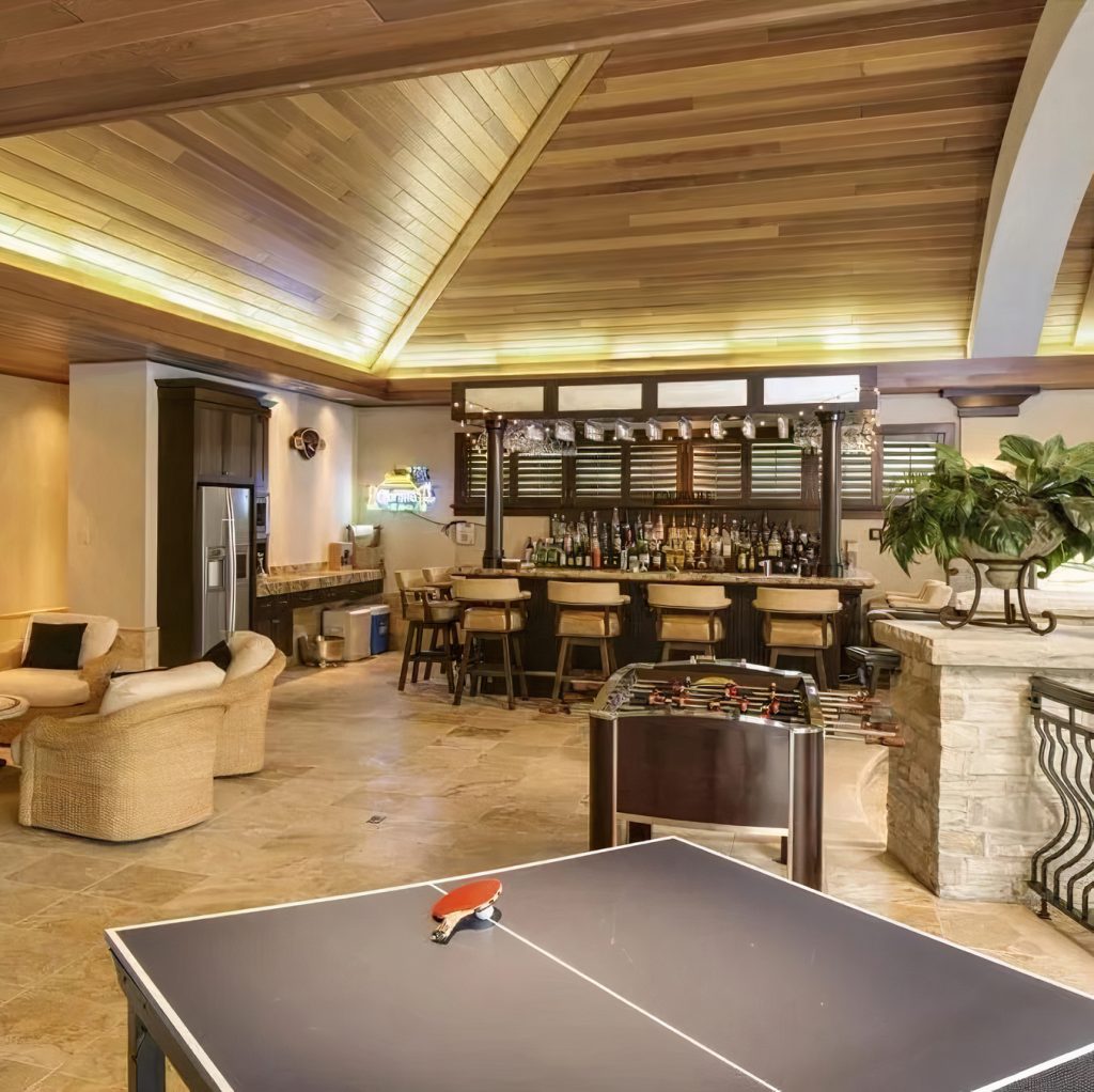 Entertainment Area in Karl-Anthony Towns' Home