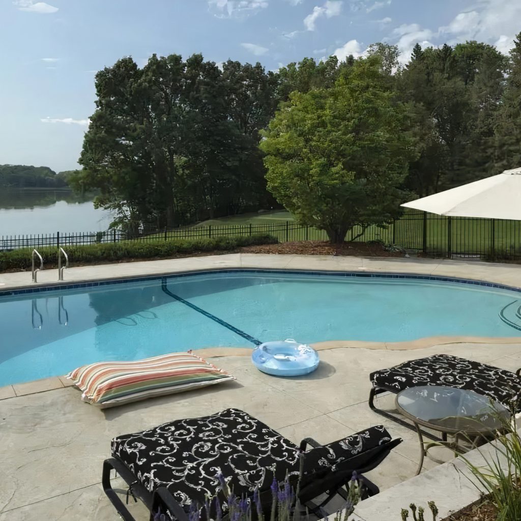 Pool Area at Karl-Anthony Towns' Home