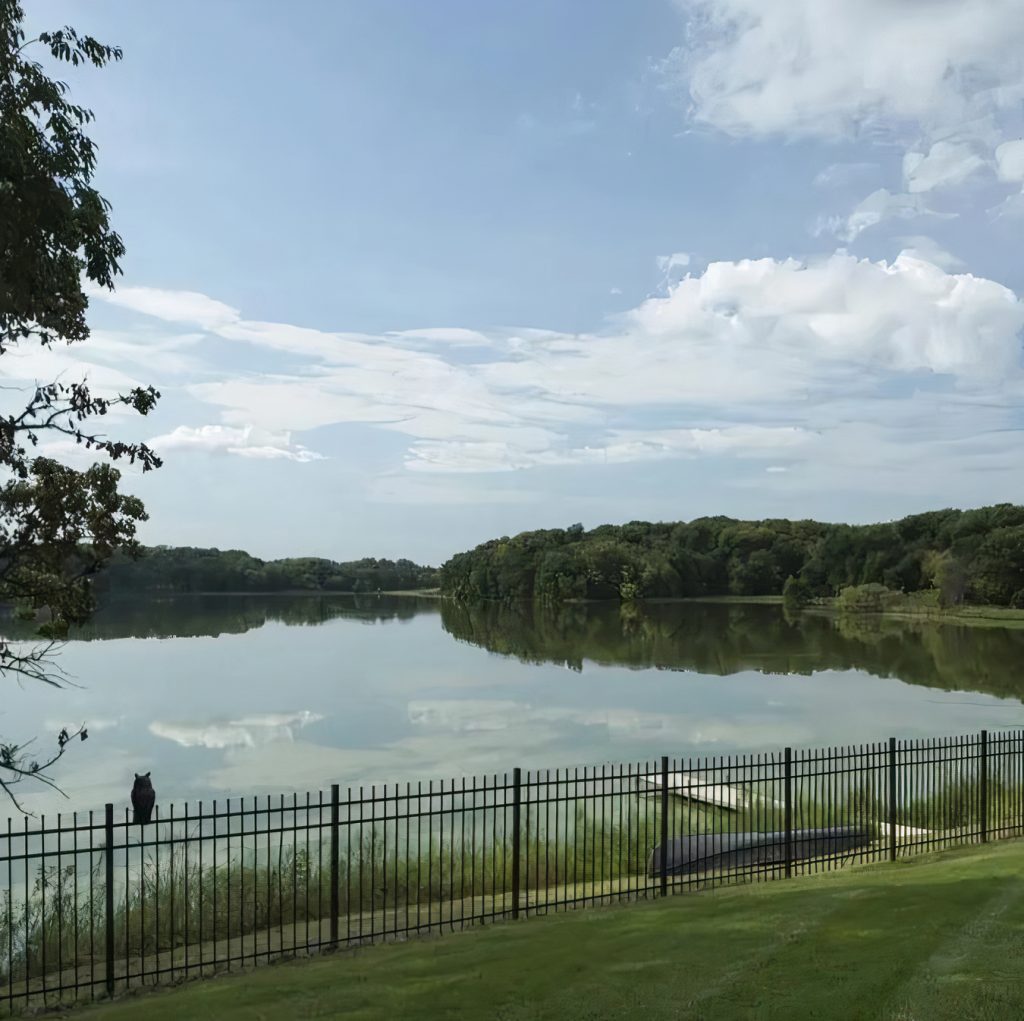 Lakeside view at Karl-Anthony Towns' Home