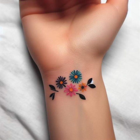 Flower Wrist Tattoo 1