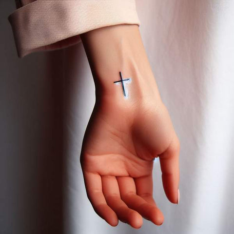 Cross Wrist Tattoo 2