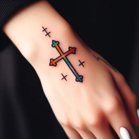 Cross Wrist Tattoo 1
