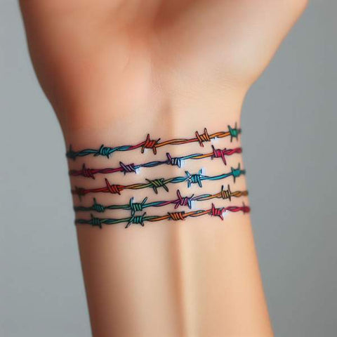 Barbed Wire Wrist Tattoo