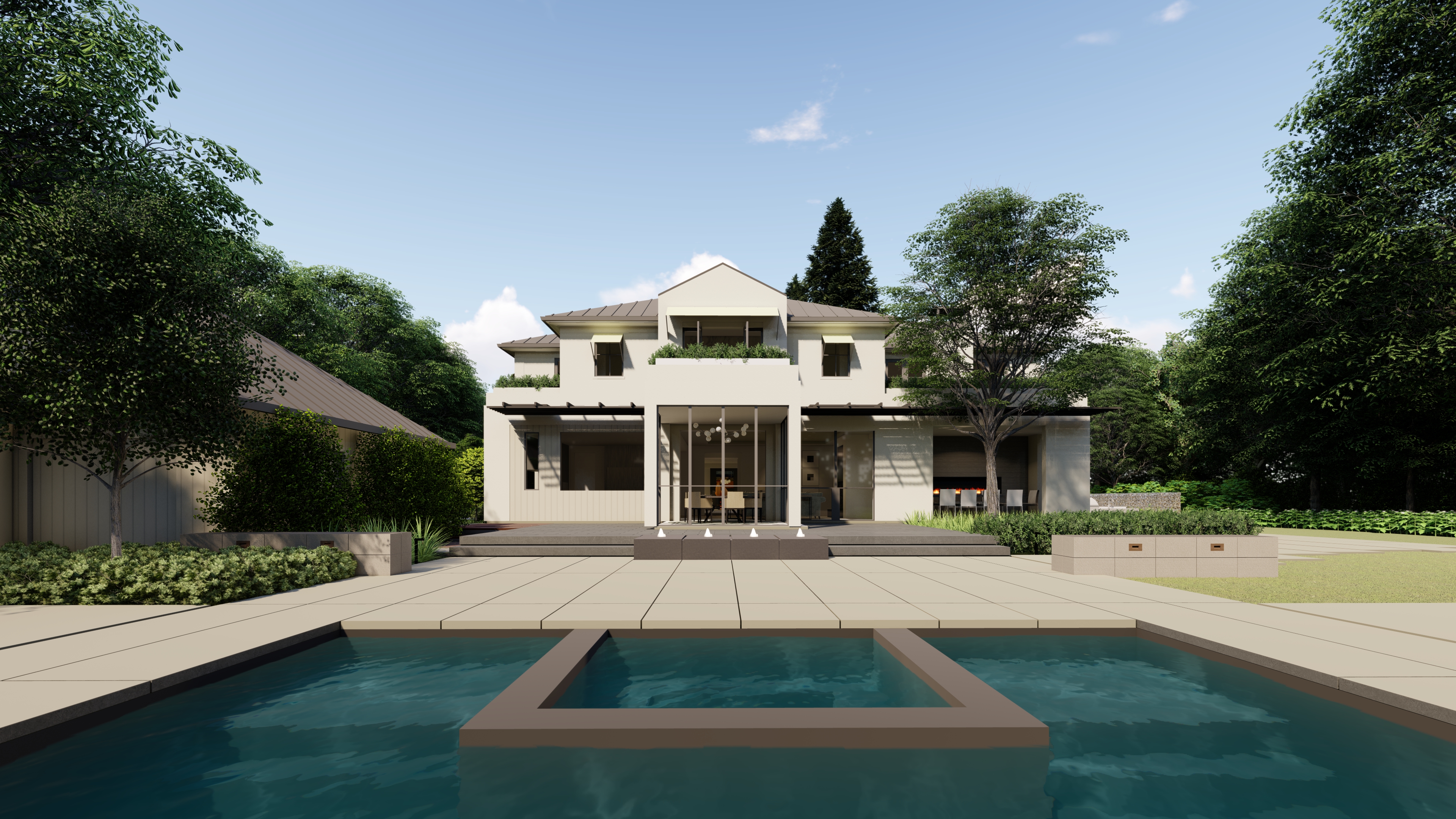 An architectural rendering of Curry's now former $31 million home