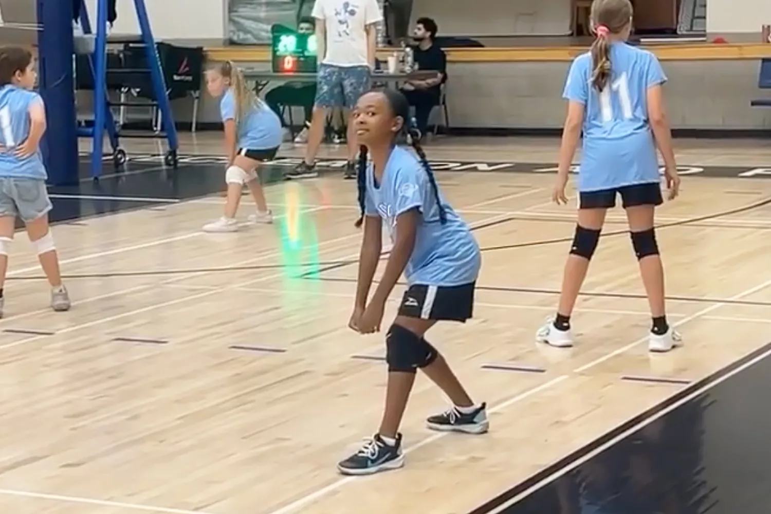 Lebron James Attends 8-Year-Old Daughter Zhuri's Volleyball Game