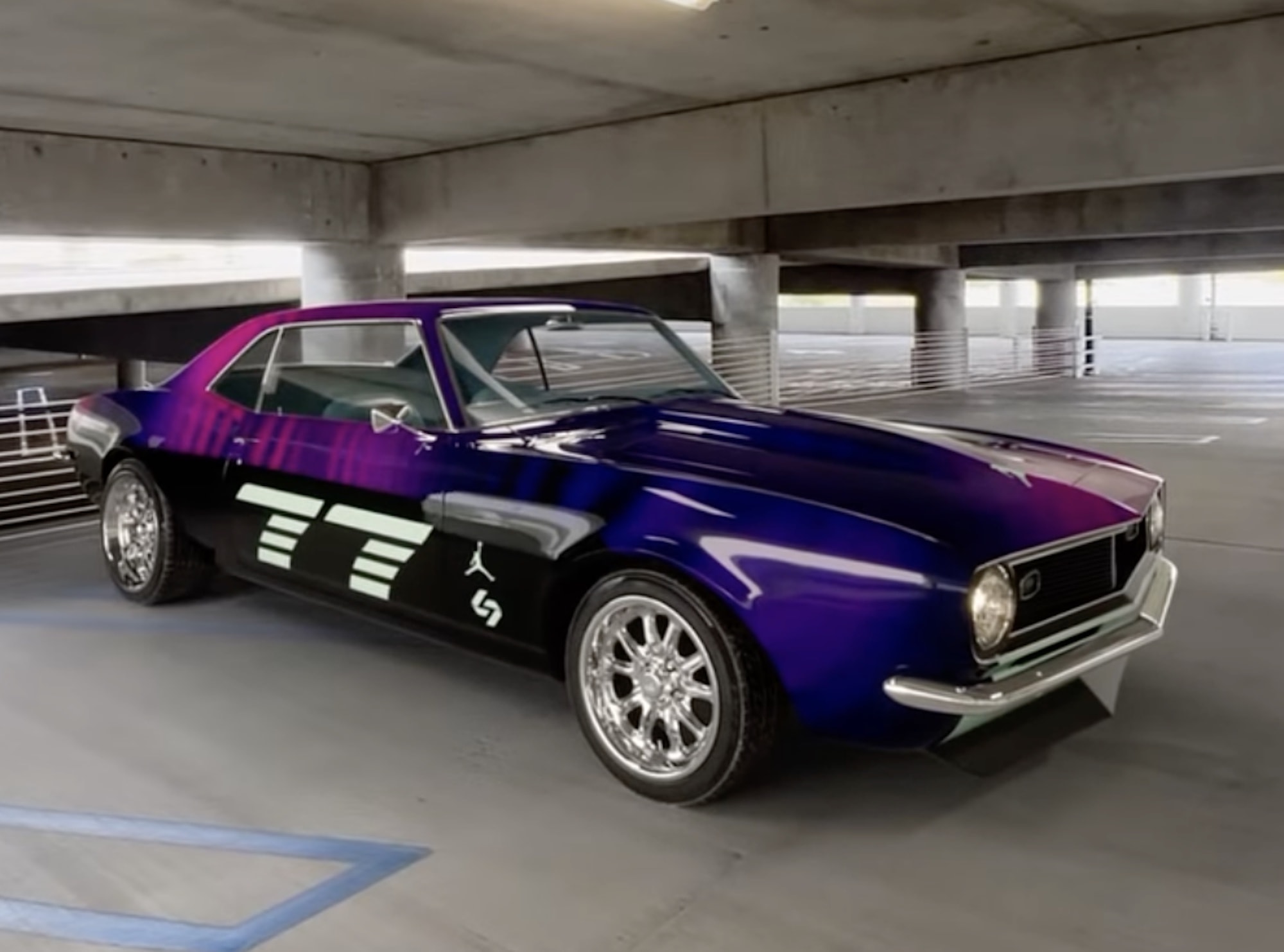 NBA Star Luka Doncic Shows His 1968 Chevy Camaro Wrapped in Pink and Purple,  Not His Idea! - autoevolution