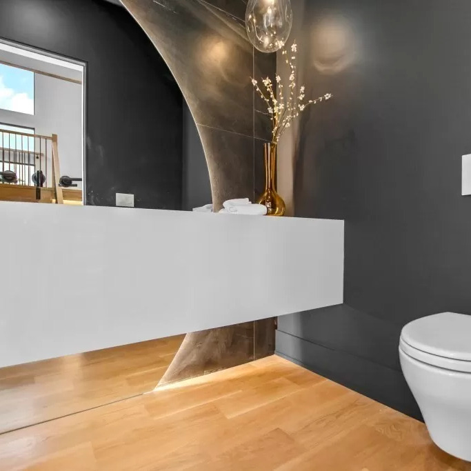 Bathroom in Jrue Holiday’s Newton Home