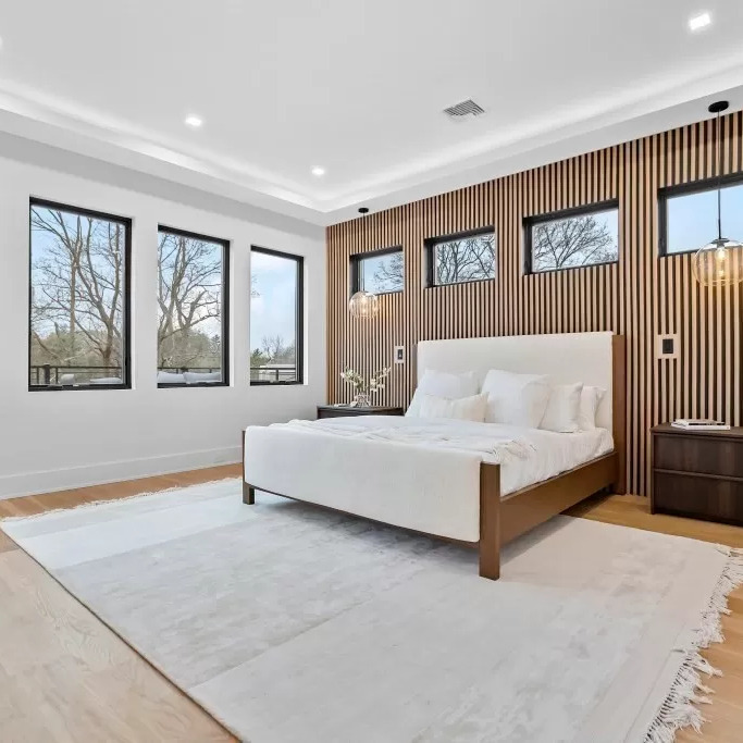 Bedroom in Jrue Holiday’s Newton Home