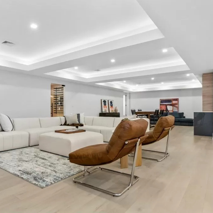 Living Room in Jrue Holiday’s Newton Home