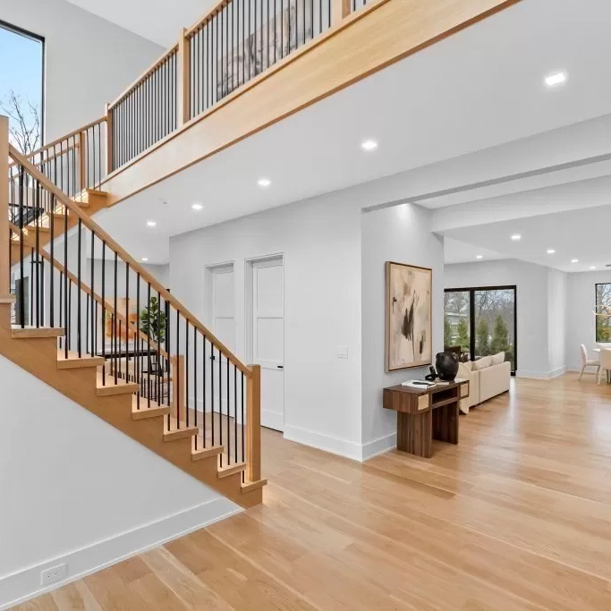 Staircase in Jrue Holiday’s Newton Home