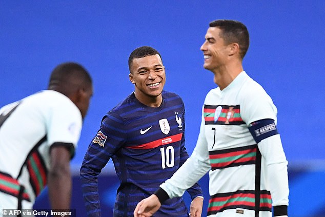 Mbappe was a big fan of Ronaldo's when he was growing up and now follows in his footsteps