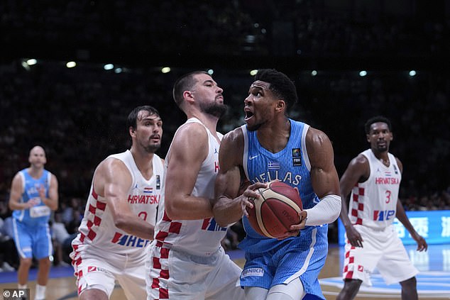 Antetokounmpo dropped 23 points in a win over Croatia to qualify for the games in Paris