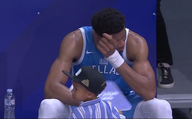 An emotional Giannis Antetokounmpo let out tears of joy after qualifying for the Olympics