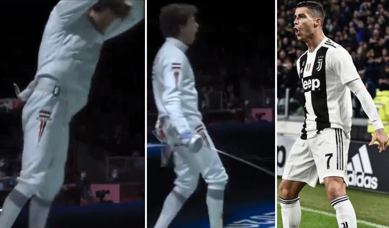 Defeating the world champion, Egyptian fencer "transformed" into Ronaldo - Photo 4.