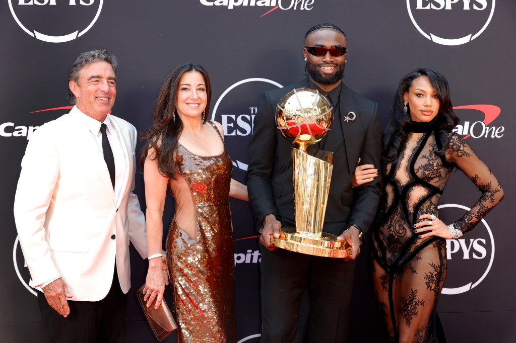 Kysre Gondrezick and Jaylen Brown ESPYs red carpet