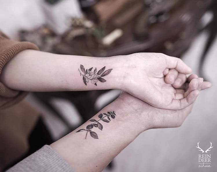 Delicate Tattoos Nature Tattoos by Le jardin de Zihwa