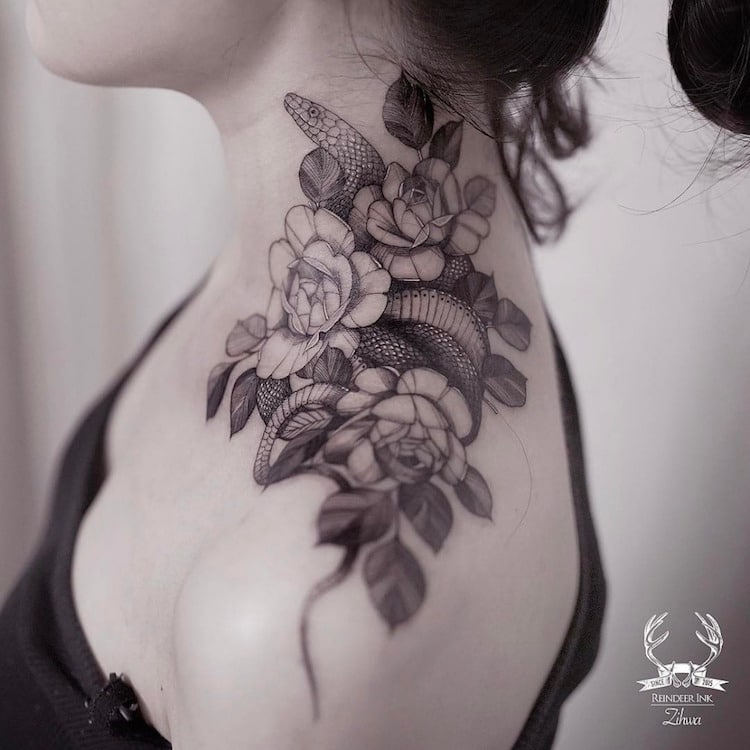 Delicate Tattoos Nature Tattoos by Le jardin de Zihwa