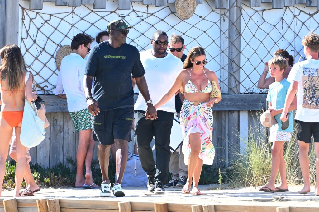 Michael Jordan and wife Yvette Prieto held hands in St. Tropez during a July 2024 getaway.