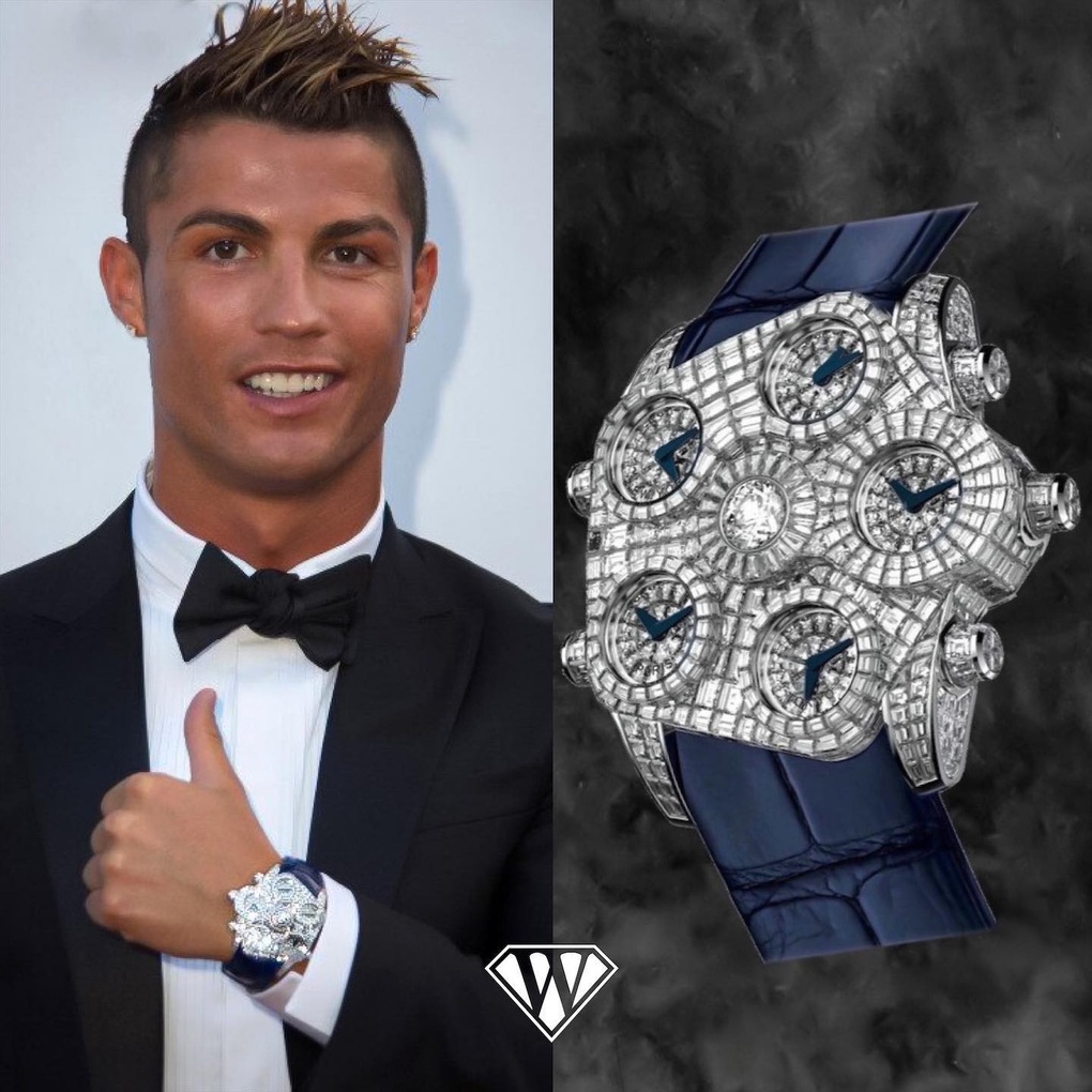 Bóc giá bộ sưu tập đồng hồ tiền tỷ, nạm kim cương của Cristiano Ronaldo - 12