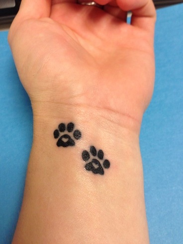 Funny Paw Tattoo Designs