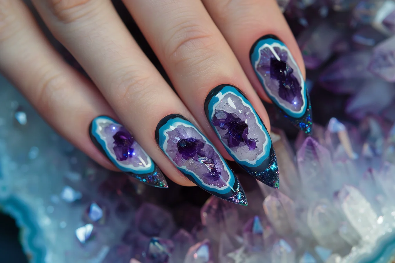 26 Gorgeous Geode Nail Art Designs To Gem Up Your Nails