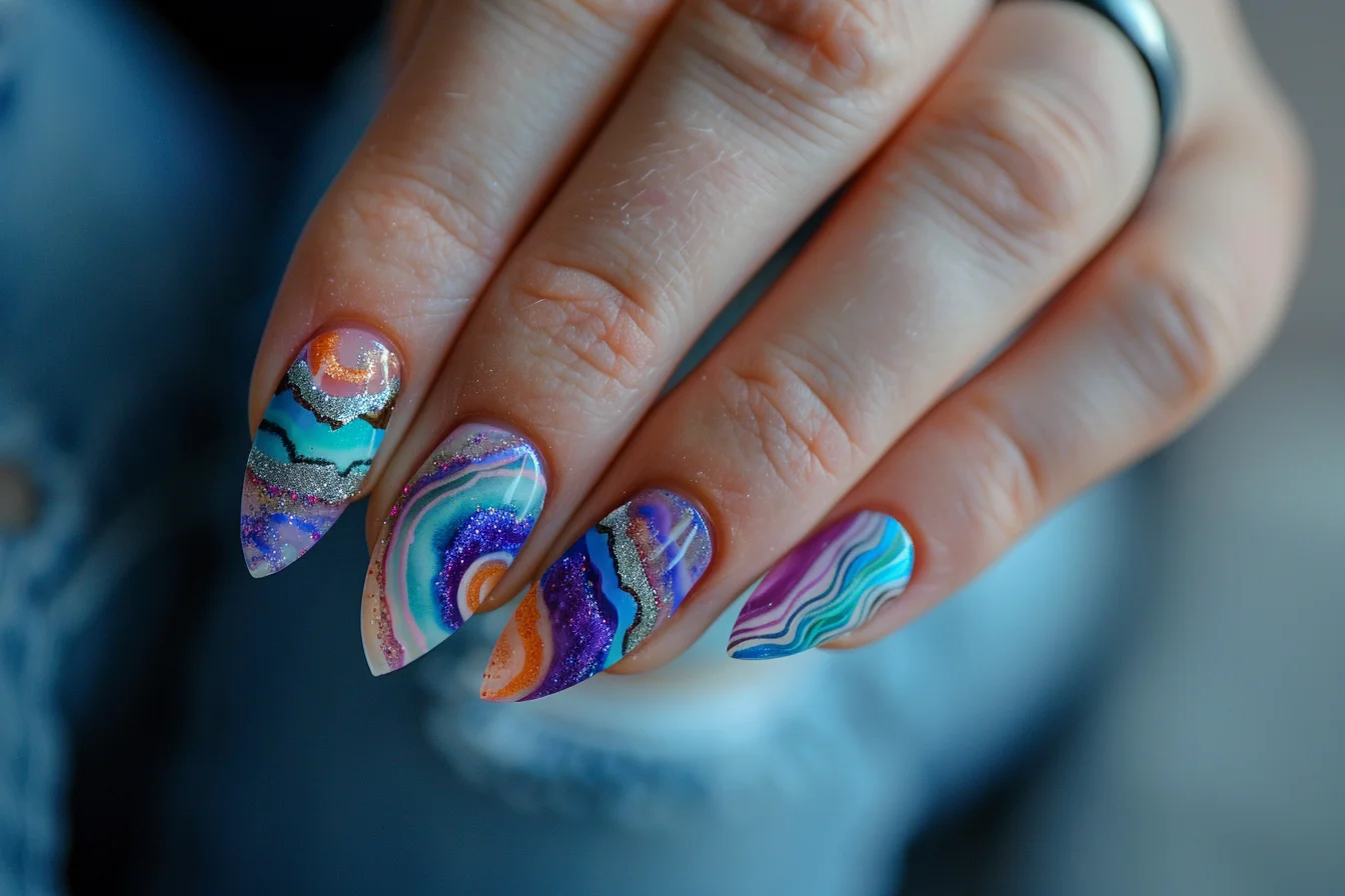 26 Gorgeous Geode Nail Art Designs To Gem Up Your Nails