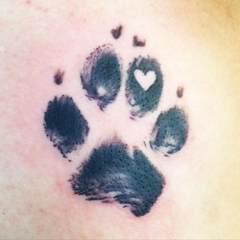 Paw Heart Tattoo Designs