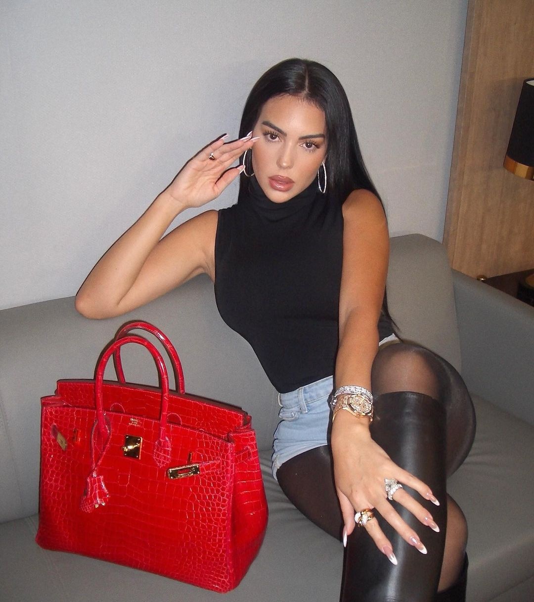 Georgina Rodriguez, Hermes, Cristiano Ronaldo, Hermes Kelly, Hermes Birkin, Ronaldo Euro 2024 anh 9