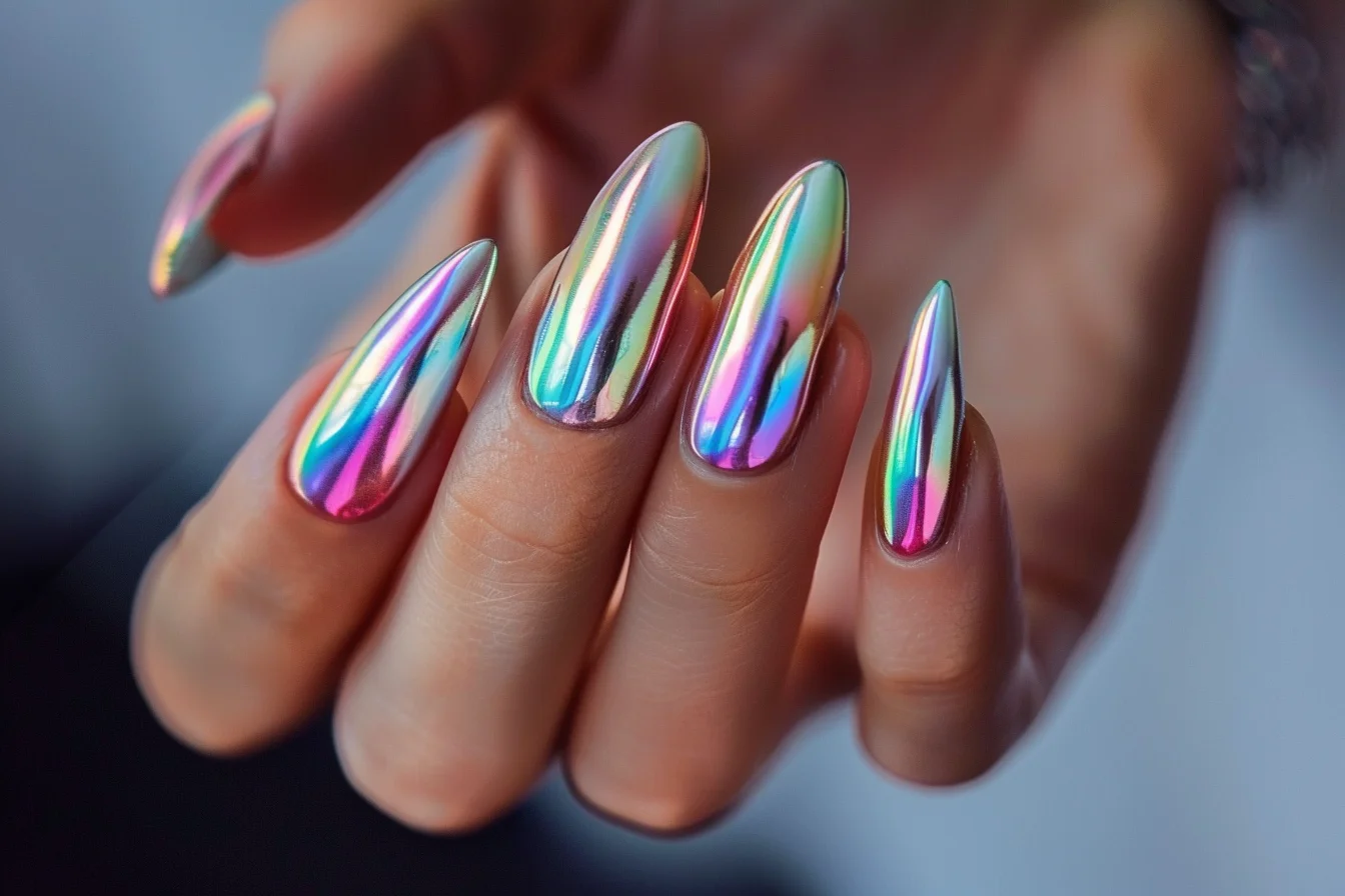 21 Dazzling Chrome Nail Designs To Make Your Nails Shine