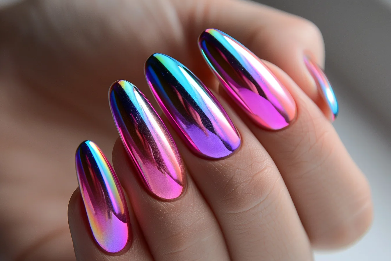 21 Dazzling Chrome Nail Designs To Make Your Nails Shine