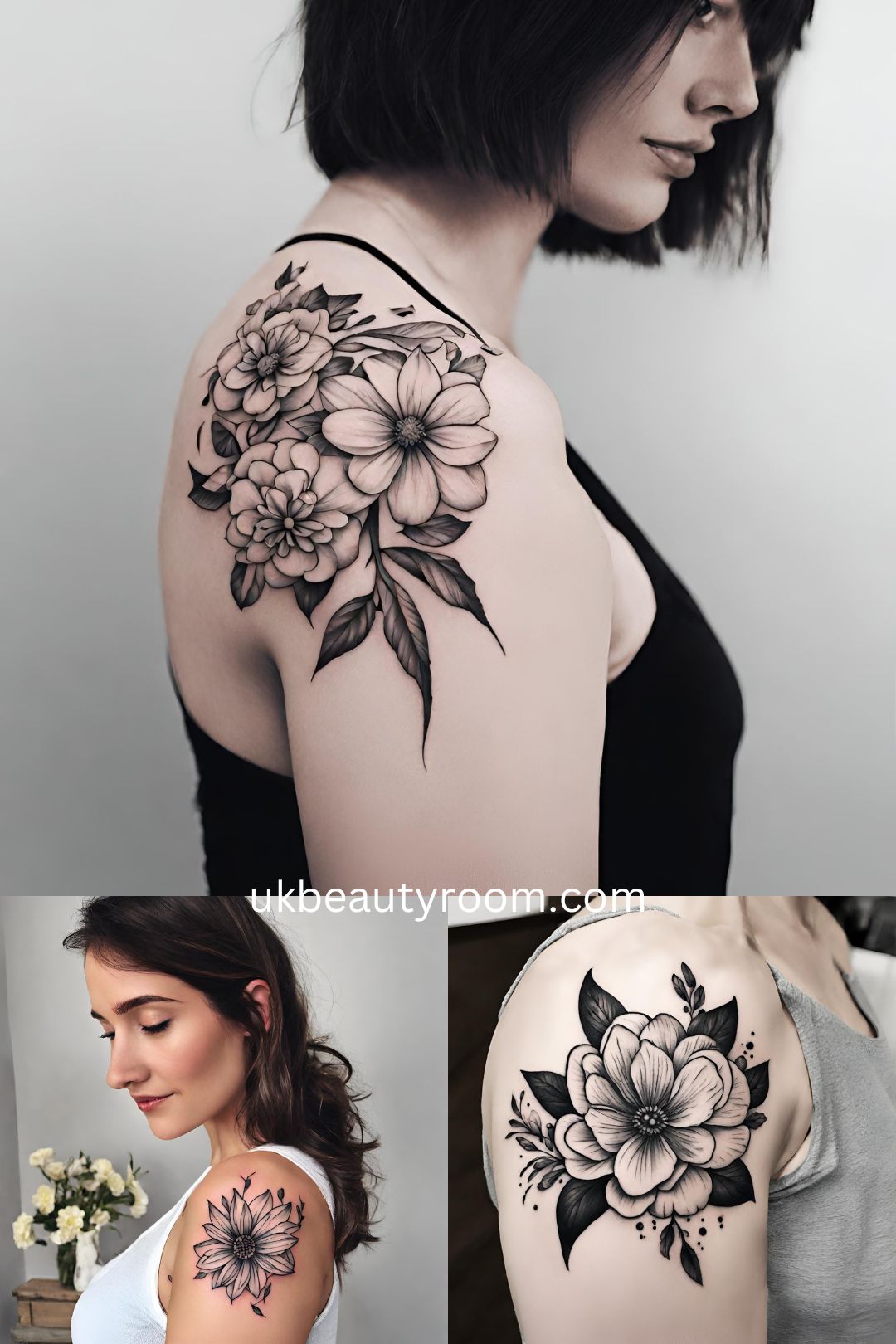 Flower Shoulder Tattoo