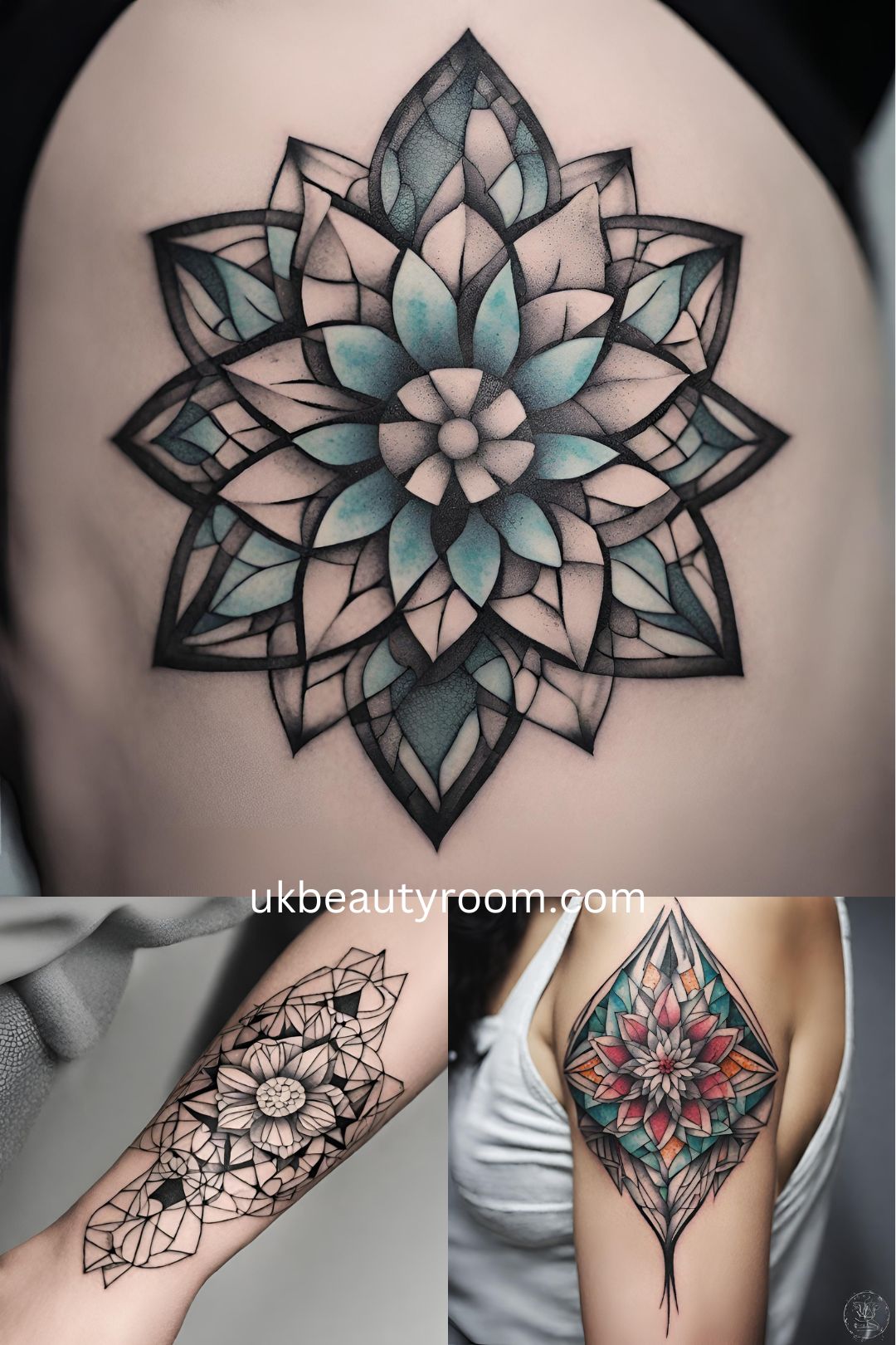 Geometric Flower Mosaic