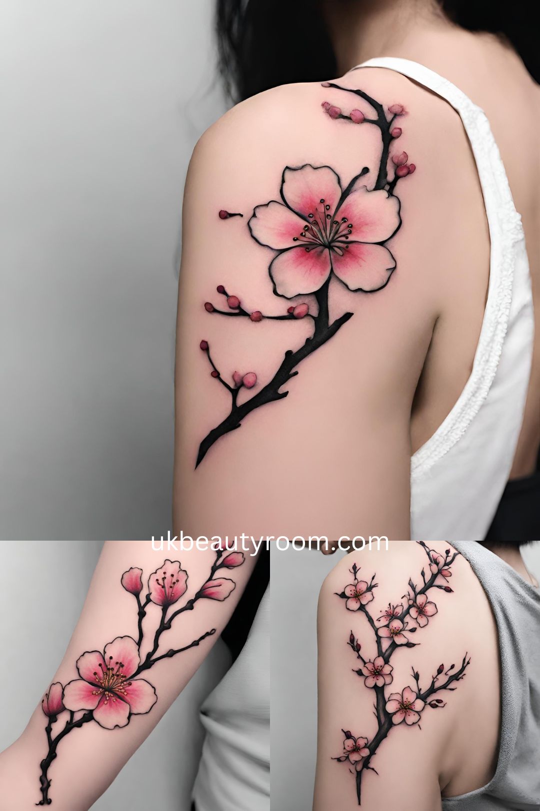 Cherry Blossom Tattoos - flower tattoo ideas