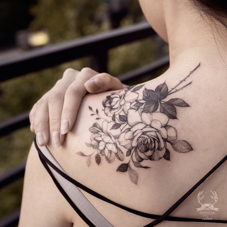 Delicate Tattoos Nature Tattoos by Le jardin de Zihwa